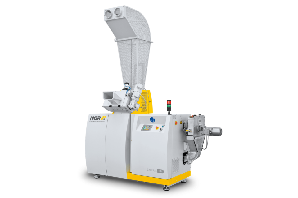 The compact repelletizing solution for any type of film E:GRAN recycling machine, in-house recycling